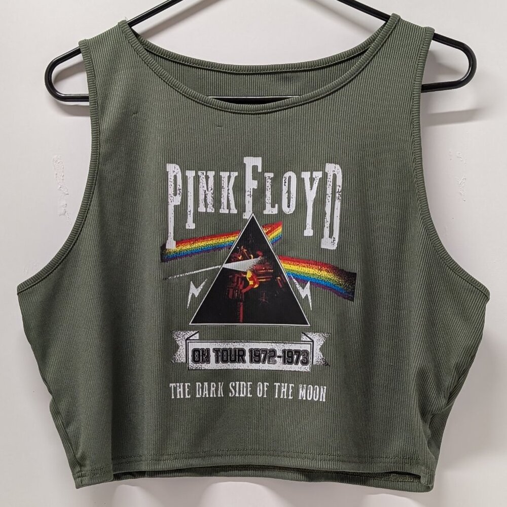 Pink Floyd "On Tour 1972-1973 - The Dark Side of the Moon" Tank in Forest Green
